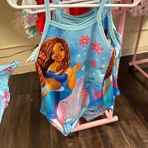 Little mermaid swimsuit w/ swim cap